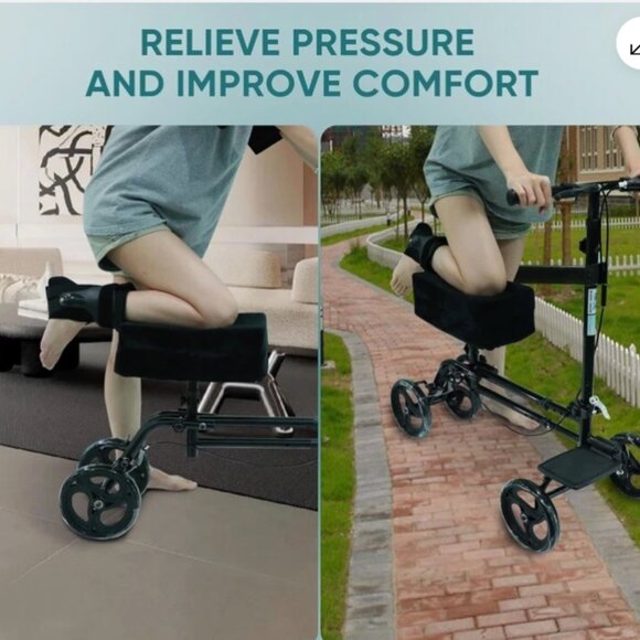 LAITO FAME Comfort Knee Scooter Pad Cover w/Memory Foam Cushion Universal New - Picture 1 of 11